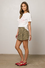 Brooks Leopard Wrap Skort