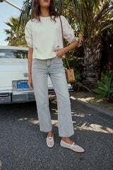 Hailey Polka Dot Straight Leg Jeans