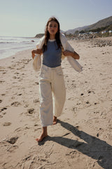Lisette Barrel Jeans in Cream