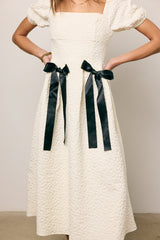 Nova Textured Midi Dress