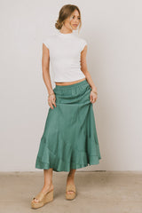 Amara Maxi Skirt in Teal