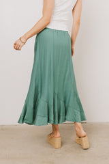 Amara Maxi Skirt in Teal