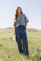 Josie Wide Leg Satin Pants