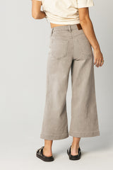Oliver Extra Wide Leg Jeans in Gray
