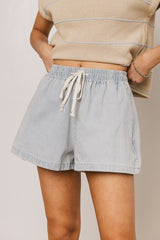 Raven Shorts in Denim Stripe