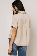 Nash Button Up in Taupe