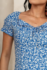 Marlow Maxi Dress in Blue
