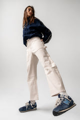 Scottie Barrel Jeans in Ecru