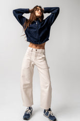 Scottie Barrel Jeans in Ecru