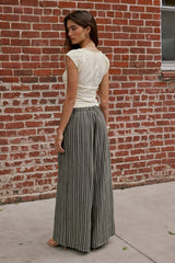 Mayson Wide Leg Pants in Olive