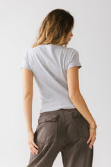 Martha Boatneck Top in Grey