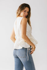 Miranda Textured Blouse in Ivory