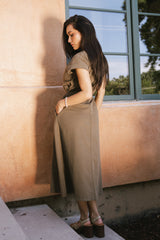 Saxton Maxi Dress in Olive