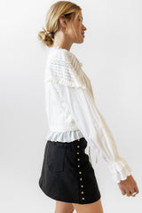 Kori Studded Mini Skirt in Black
