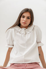 Gemma Collared Blouse
