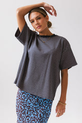 Salem Knit Top in Navy