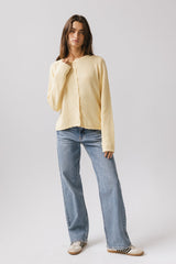 Azuline Knit Cardigan in Yellow