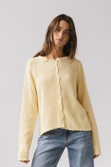 Azuline Knit Cardigan in Yellow