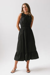 Carmina Tiered Dress in Black