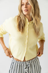 Maci Cardigan in Yellow