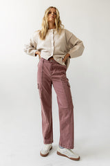 Gracie Straight Leg Pants in Brick