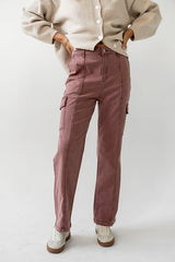 Gracie Straight Leg Pants in Brick