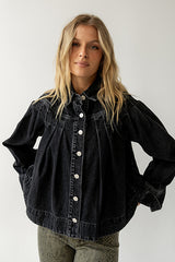 Lennon Denim Jacket in Washed Black