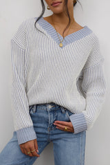 Glinda Knit Sweater in Blue