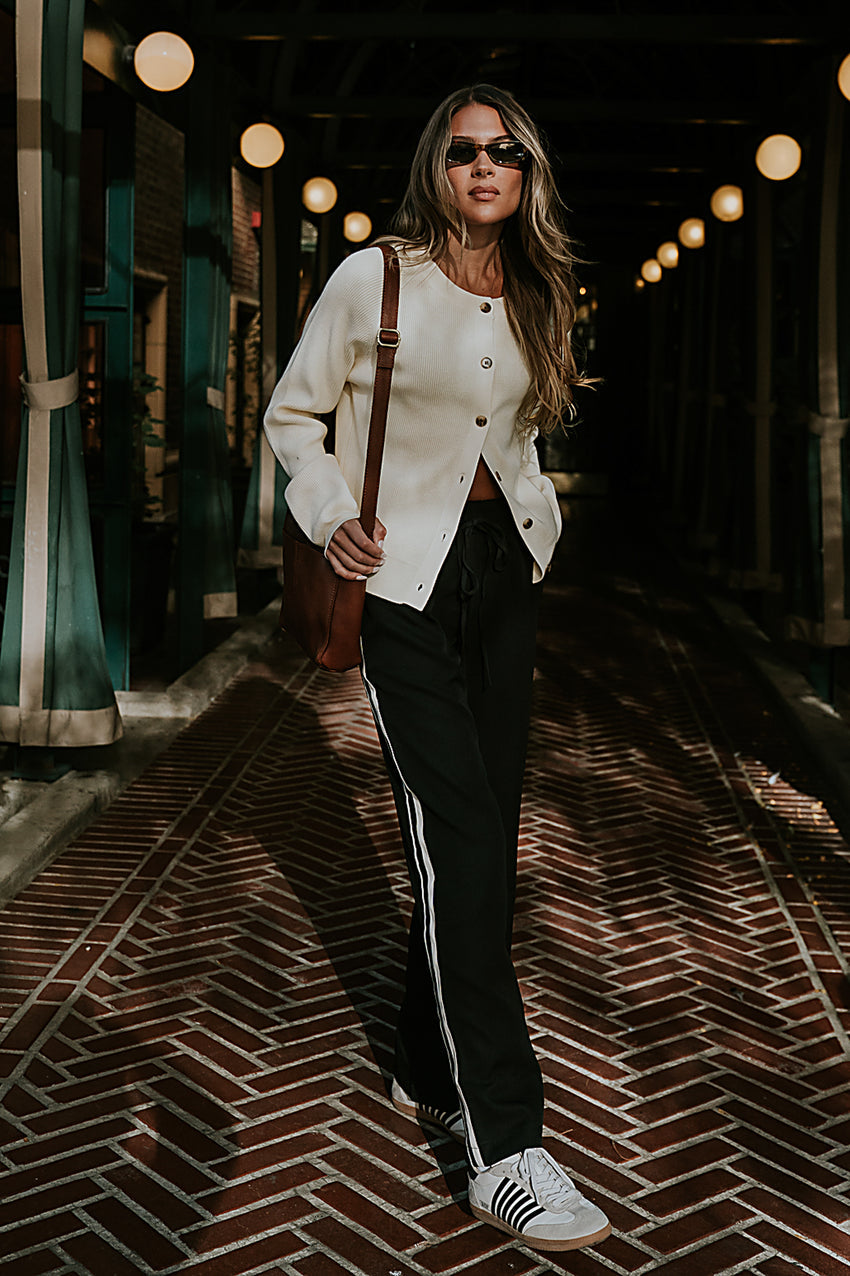 Debbie Ribbed Sweater in Ivory