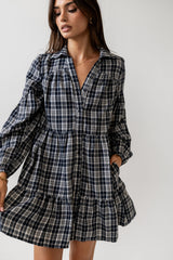 Autumn Plaid Mini Dress