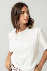 Posie Knot Tee in White