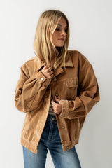 Sarah Corduroy Jacket in Camel