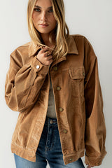 Sarah Corduroy Jacket in Camel