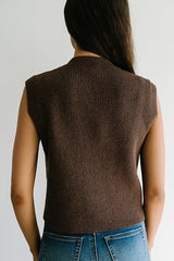 Brooks Knit Vest in Brown