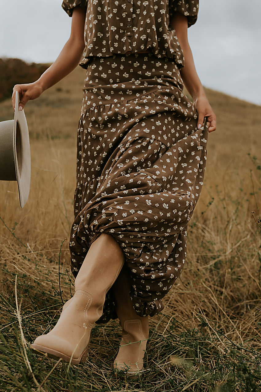 Victoria Bubble Maxi Skirt