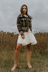 Bellise Baby Doll Sweater Dress in Ivory