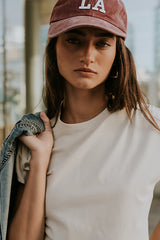 Noelle Ruched Top in Ecru