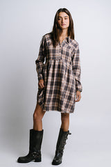 Karrie Plaid Mini Dress