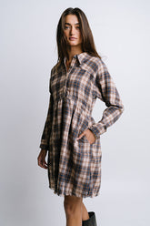 Karrie Plaid Mini Dress