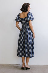 Kasey Plaid Midi Dress