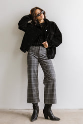 Fisher Plaid Wide Leg Pants