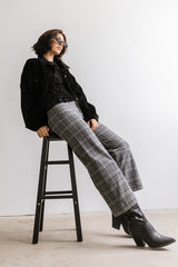 Fisher Plaid Wide Leg Pants