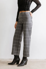 Fisher Plaid Wide Leg Pants