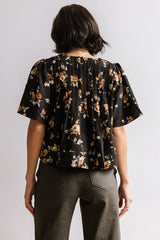 Rose Pleated Blouse