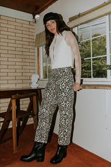 Lisette Barrel Jean in Leopard