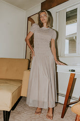 Daisy Gingham Maxi Dress