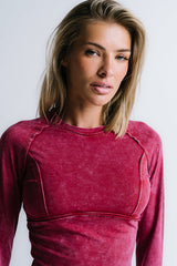 Louise Fitted Top in Red