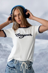 Bonjour Knit Top in Navy