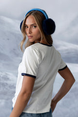 Bonjour Knit Top in Navy