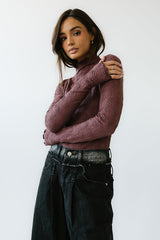 Benny Textured Top in Berry